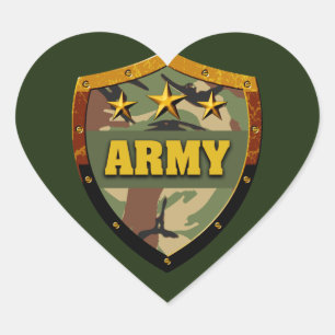 Love Army Classic Round Sticker