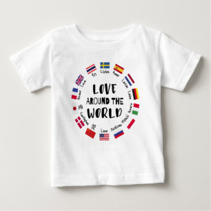 Love Around the World Languages Baby T-Shirt