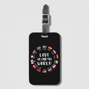 Love Around the World Languages Luggage Tag
