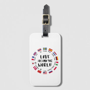 Love Around the World Languages Luggage Tag