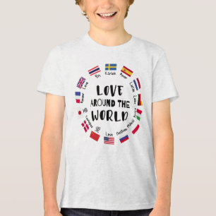 Love Around the World Languages  Tri-Blend Shirt