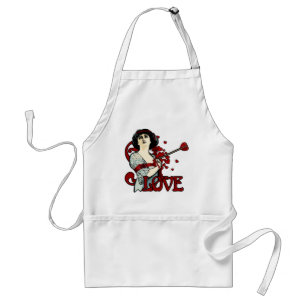 Love Arrow in the Heart Standard Apron