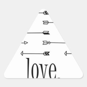 Love arrow print pattern arrows hipster quote triangle sticker