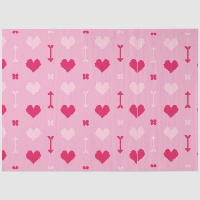 Love Arrows & Blossoms Tissue Paper (Front)