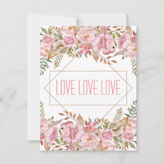 LOVE - Art for charity - Greeting Flat Card