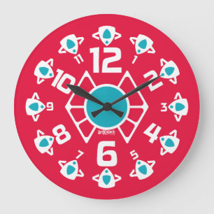 LOVE ART KLOCK CASSEROLA STYLE BY MASANSER LARGE CLOCK