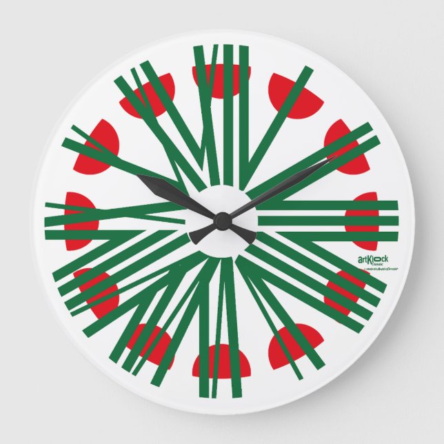 LOVE ART KLOCK CLASSIC OVERLAPPING NUMBERS BY MASA LARGE CLOCK (Front)