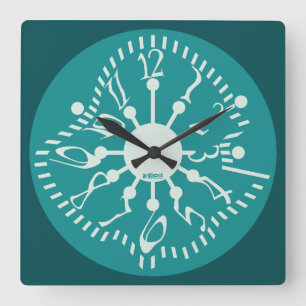 LOVE ART KLOCK DEFORMED DAKILIANO BY MASANSER SQUARE WALL CLOCK