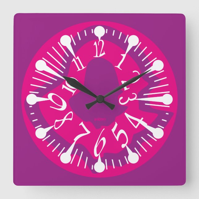 LOVE ART KLOCK DEFORMED DAKILIANO BY MASANSER SQUARE WALL CLOCK (Front)
