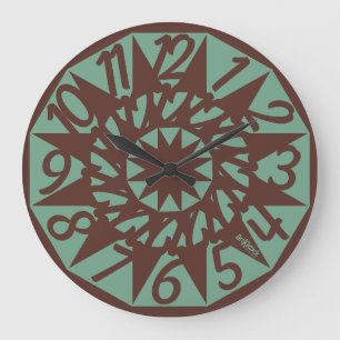 LOVE ART KLOCK GEONUMBERSTRIC AND MASANSER LARGE CLOCK