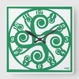 LOVE ART KLOCK MULTI CELTIC SIMBOLS BY MASANSER SQUARE WALL CLOCK