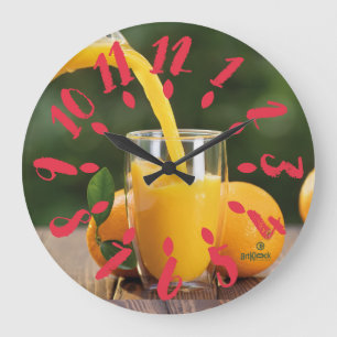 LOVE ART KLOCK NATURAL FRUIT ORANGE BY MASANSER LARGE CLOCK