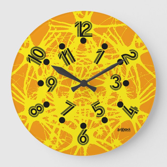 LOVE ART KLOCK NEURONS GRAY MATTER BY MASANSER LARGE CLOCK (Front)