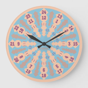 LOVE ART KLOCK TWENTY FOUR/TWELVE BY MASANSER LARGE CLOCK