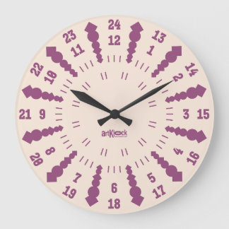 LOVE ART KLOCK TWENTY FOUR/TWELVE BY MASANSER LARGE CLOCK