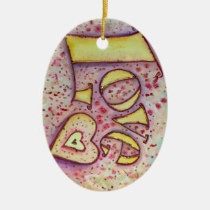 Love Art Word Ornament Painting