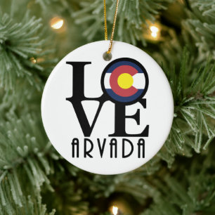 LOVE Arvada Ceramic Tree Decoration
