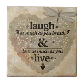 Love As Much As You Breath Ceramic Tile 