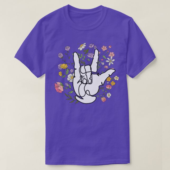 Love ASL 7 T-Shirt (Design Front)