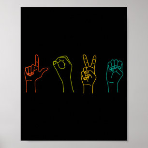 Love Asl Sign Language Alphabet Valentines Day 