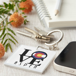 LOVE Aspen Colorado Key Ring