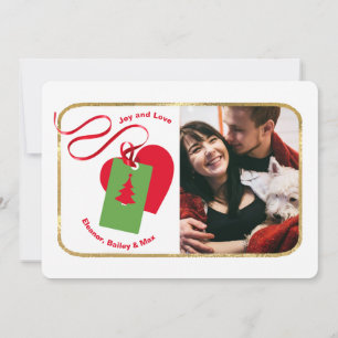 Love At Christmas Photo Card