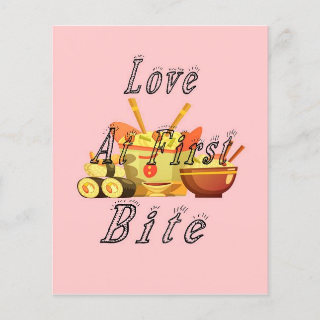 Love at first bite | Cooking hobby Flyer (Front)