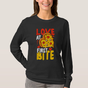 Love At First Bite For Pizza Or Food T-Shirt