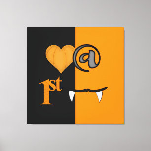 Love At First Bite Halloween Canvas Print
