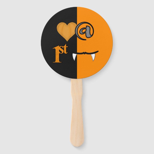 Love At First Bite Halloween Hand Fan (Front)