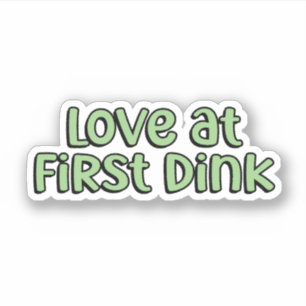 Love at First Dink Green Pickleball 
