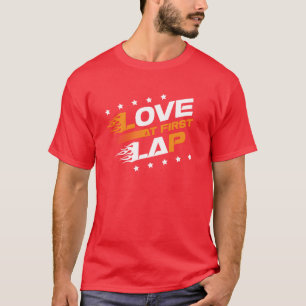 Love At First Lap Car Racing Motorcycle Motorsport T-Shirt