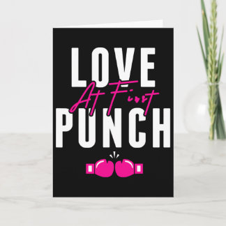 Love At First Punch Girl Kickboxing Cardio Workout Card