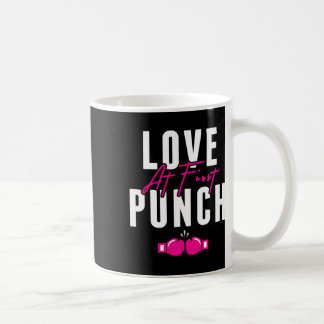 Love At First Punch Girl Kickboxing Cardio Workout Coffee Mug