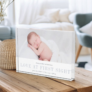 Love at First Sight   Baby Photo Block
