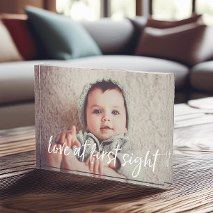 Love at First Sight   Baby Photo Block