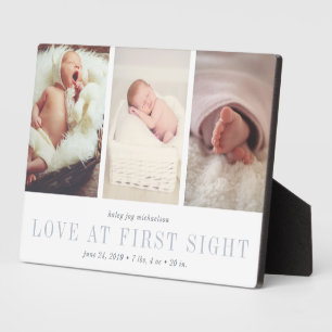Love at First Sight Baby Photo Plaque