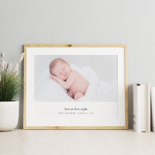 Love at First Sight Baby Photo Poster