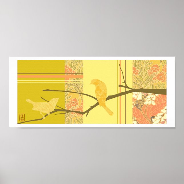 "Love At First Sight" Birds Print (Front)