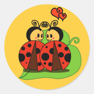 Love at first sight classic round sticker