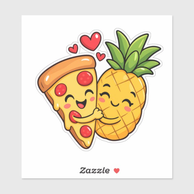 Love at First Slice - Pizza Meets Pineapple (Sheet)