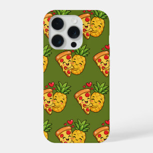 Love at First Slice - Pizza Meets Pineapple iPhone 15 Pro Case