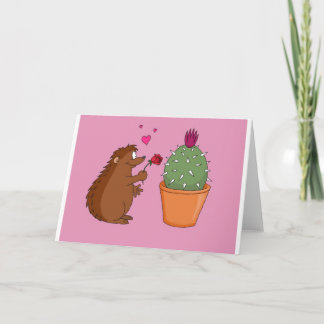 'Love at First Spike' Greetings card