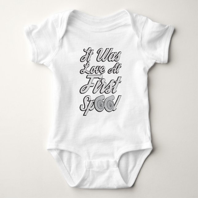 Love at First Spool Baby Bodysuit (Front)