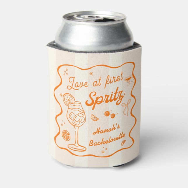 Love at first spritz bachelorette party can cooler (Can Back)