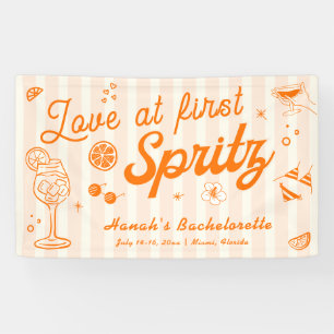 Love at First Spritz Bachelorette Welcome  Banner