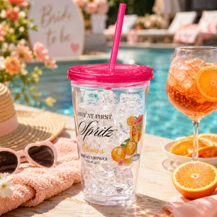 Love at First Spritz Bridal Shower  Acrylic Tumbler