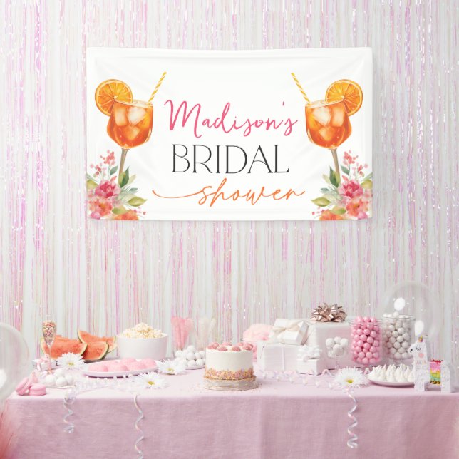 Love at First Spritz Bridal Shower Banner (Party)