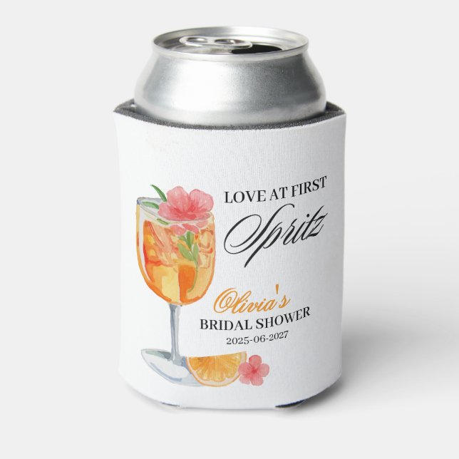 Love at First Spritz Bridal Shower  Can Cooler (Can Back)