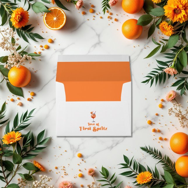 Love at First Spritz Bridal Shower Envelope (Love at First Spritz Bridal Shower Envelope)